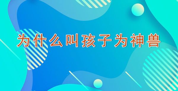 为什么叫孩子为神兽