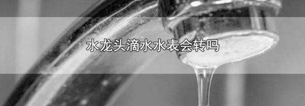水龙头滴水水表会转吗