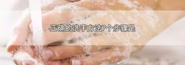 正确的洗手方法7个步骤是
