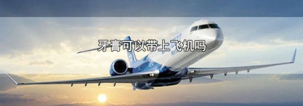 牙膏可以带上飞机吗