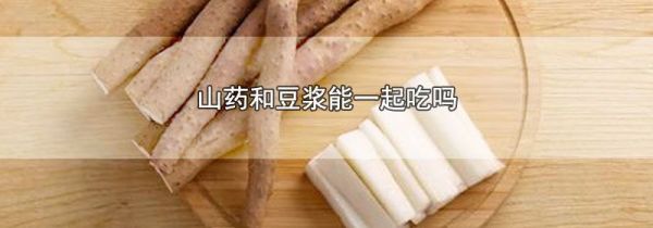 山药和豆浆能一起吃吗