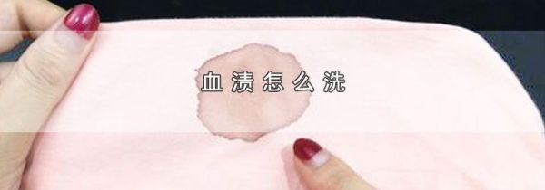 血渍怎么洗