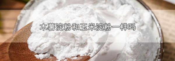 木薯淀粉和玉米淀粉一样吗