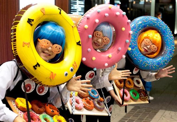 万圣节到了，日本人也躁起来了，妆容吓死个人