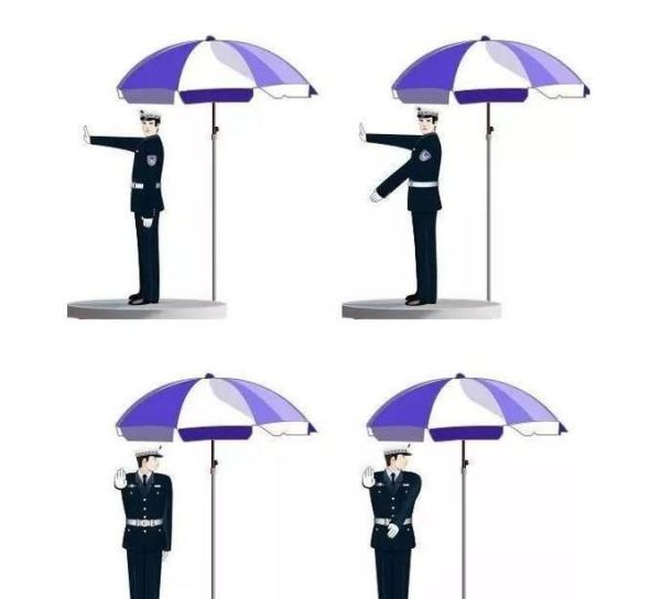 教你认识常见的交警八种手势