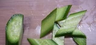 黄瓜如何切成菱形 黄瓜的切法