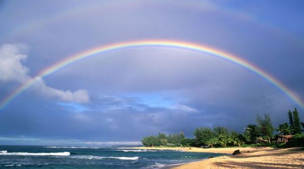 彩虹为什么是弧形的？