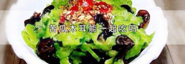 苦瓜木耳能一起吃吗