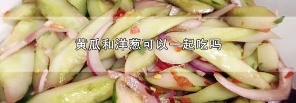 黄瓜和洋葱可以一起吃吗