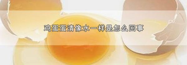 鸡蛋蛋清像水一样是怎么回事