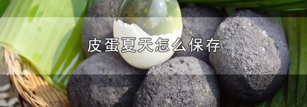 皮蛋夏天怎么保存