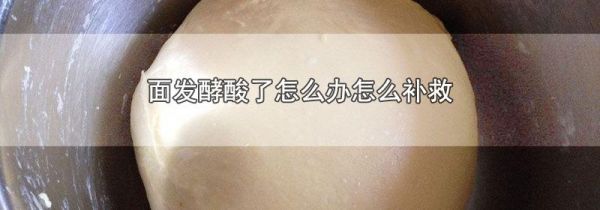 面发酵酸了怎么办怎么补救