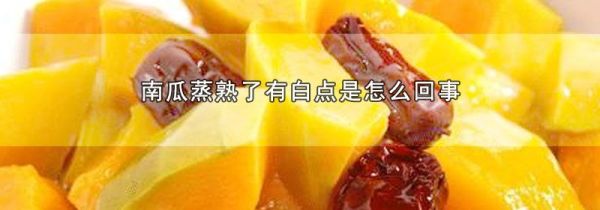 南瓜蒸熟了有白点是怎么回事