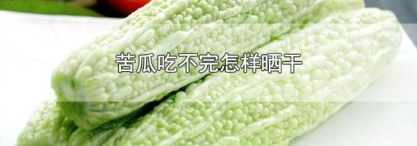 苦瓜吃不完怎样晒干