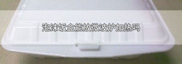 泡沫饭盒能放微波炉加热吗