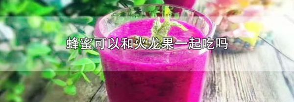 蜂蜜可以和火龙果一起吃吗