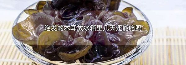 泡发的木耳放冰箱里几天还能吃吗