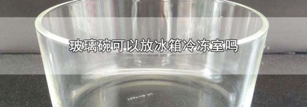 玻璃碗可以放冰箱冷冻室吗