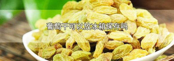 葡萄干可以放冰箱保存吗