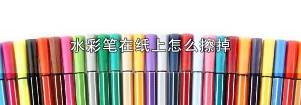 水彩笔在纸上怎么擦掉