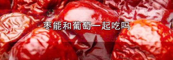枣能和葡萄一起吃吗