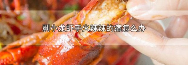 剥小龙虾手火辣辣的痛怎么办