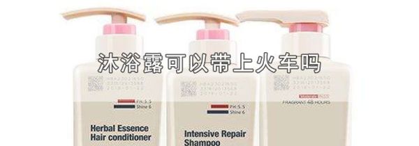 沐浴露可以带上火车吗