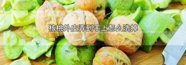 核桃外皮弄到手上怎么洗掉