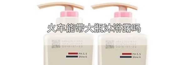 火车能带大瓶沐浴露吗