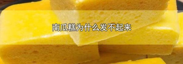 南瓜糕为什么发不起来
