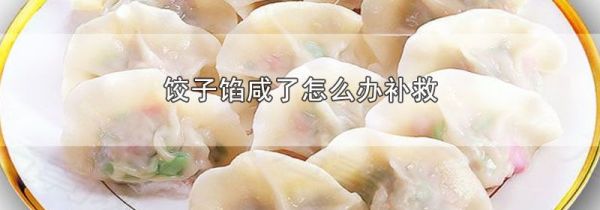 饺子馅咸了怎么办补救