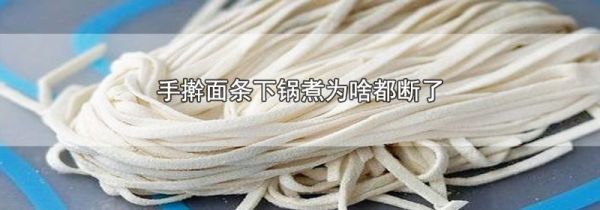 手擀面条下锅煮为啥都断了