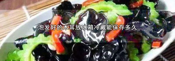 泡发好的木耳放冰箱冷藏能保存多久