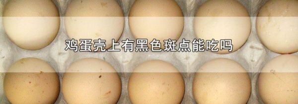鸡蛋壳上有黑色斑点能吃吗