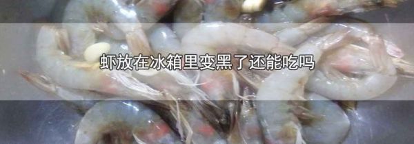 虾放在冰箱里变黑了还能吃吗