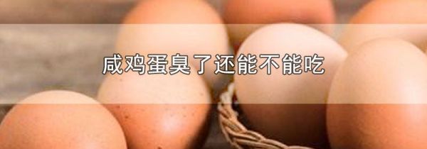 咸鸡蛋臭了还能不能吃