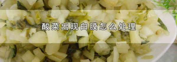 酸菜出现白膜怎么处理