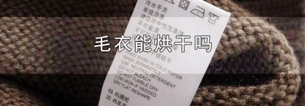 毛衣能烘干吗