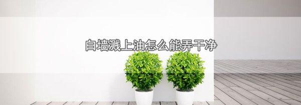 白墙溅上油怎么能弄干净