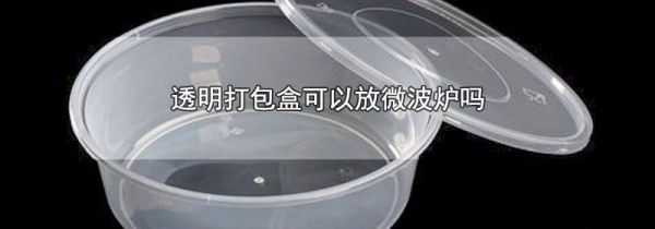 透明打包盒可以放微波炉吗