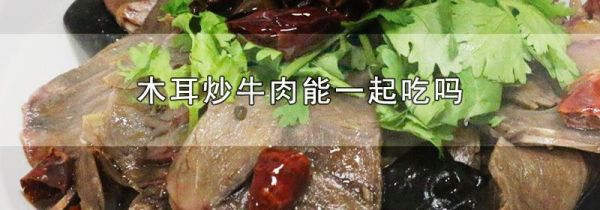 木耳炒牛肉能一起吃吗
