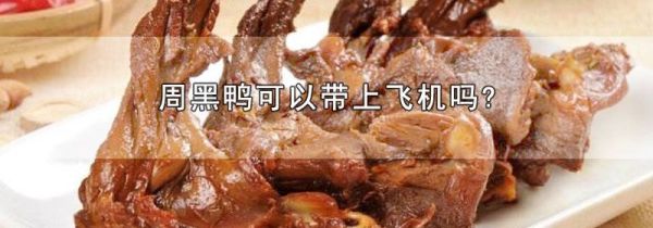 周黑鸭可以带上飞机吗?