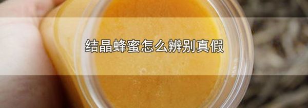 结晶蜂蜜怎么辨别真假