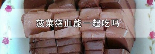 菠菜猪血能一起吃吗