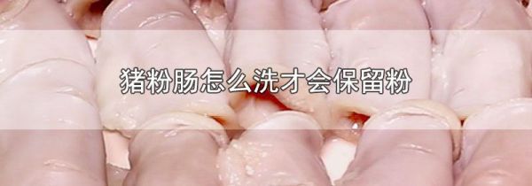 猪粉肠怎么洗才会保留粉