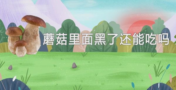 蘑菇里面黑了还能吃吗