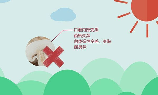 口蘑里面黑了还能吃吗