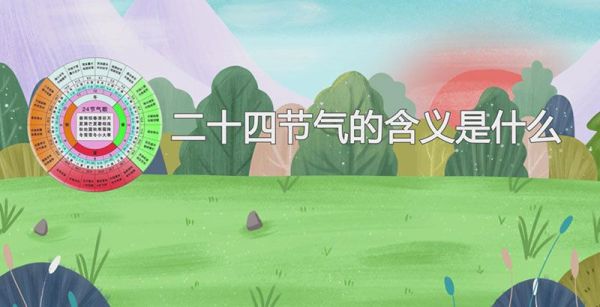 二十四节气的含义是什么