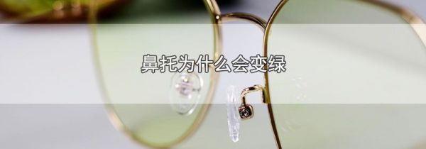 鼻托为什么会变绿