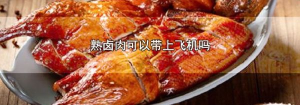 熟卤肉可以带上飞机吗